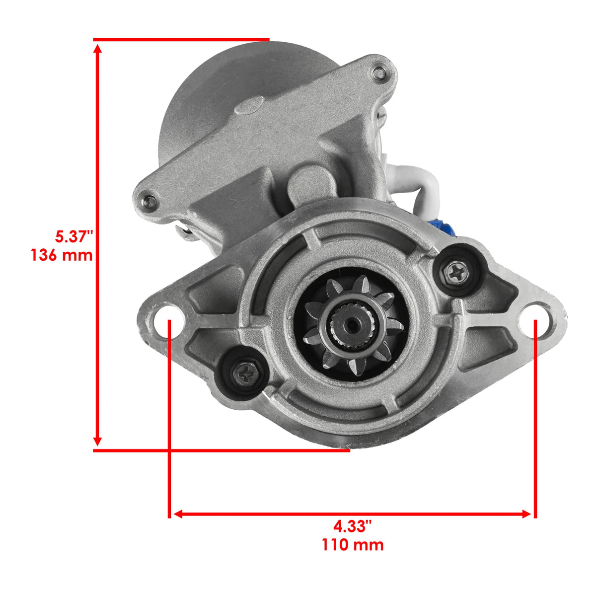 Starter for Kawasaki KAF620 Mule 3010 (2001–2008) 18629AA1003, 211632124, 211636010