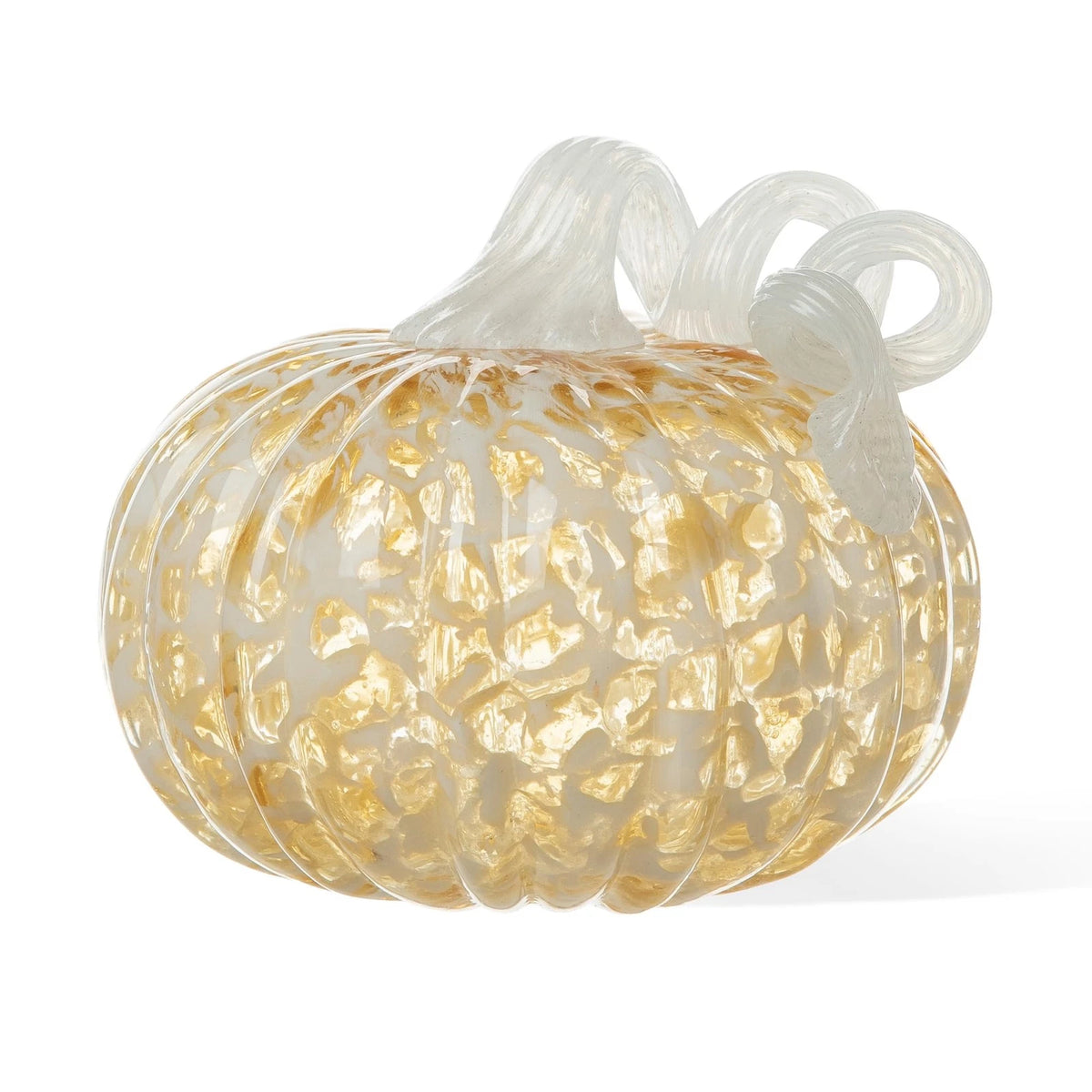 5" Hand Blown Glass Pumpkin Decor for Home (Artisan)