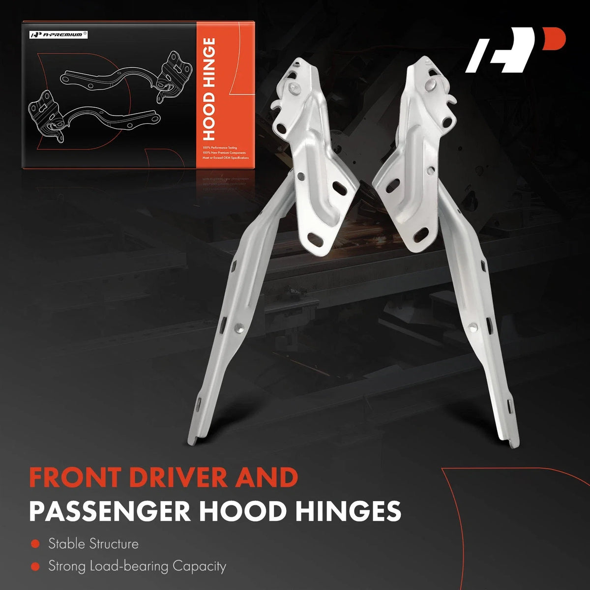 2Pcs Hood Hinge for Dodge Ram 1500 (2009–2024)