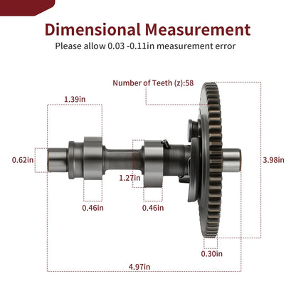 Camshaft Assy JR7-12180-00-00 for Yamaha Pro Hauler 700 1000 (2004–2006)