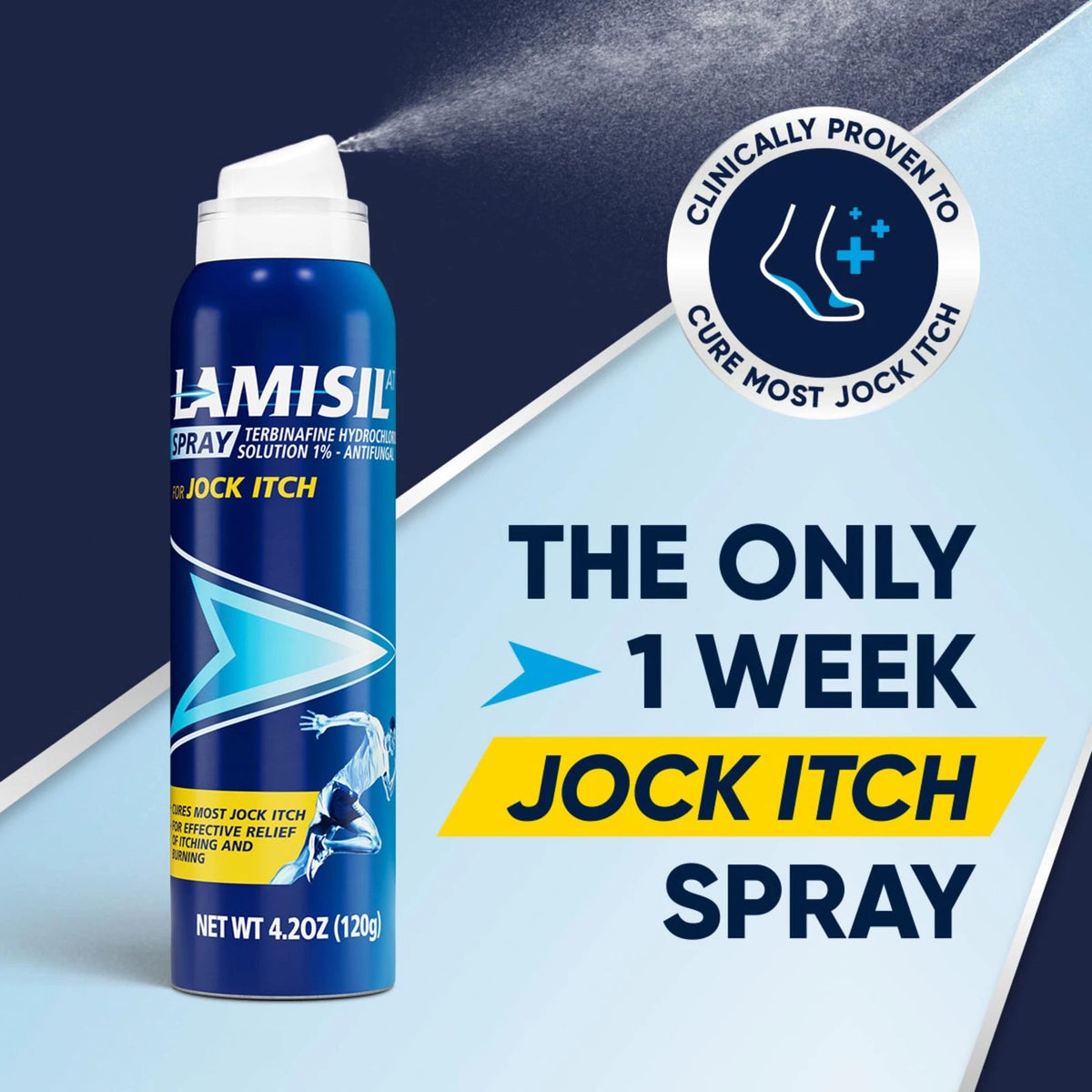 Lamisil Jock Itch Antifungal Spray - 1 Week Treatment