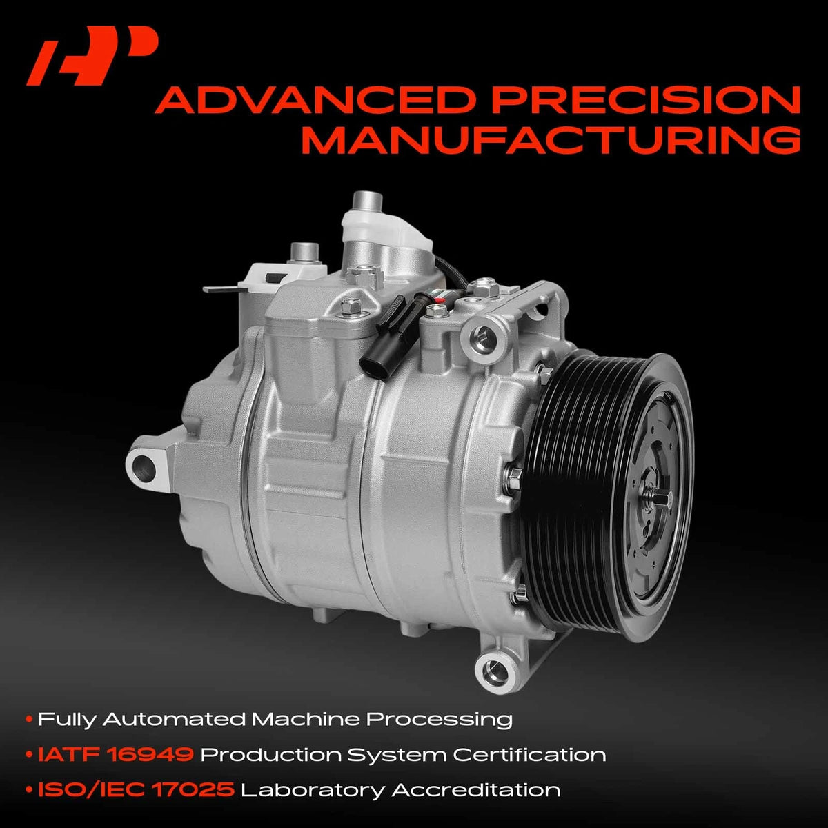 A/C Compressor with Clutch for Mercedes-Benz W203 C32 AMG (2002–2004) 158358, DCP17153, 0002307811, CO11329C