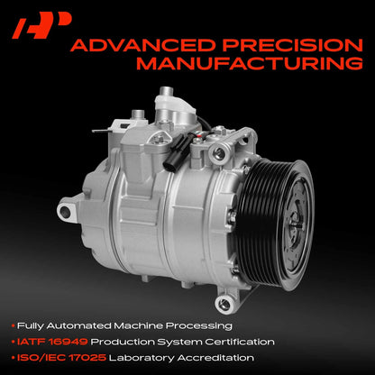 A/C Compressor with Clutch for Mercedes-Benz W203 C32 AMG (2002–2004) 158358, DCP17153, 0002307811, CO11329C