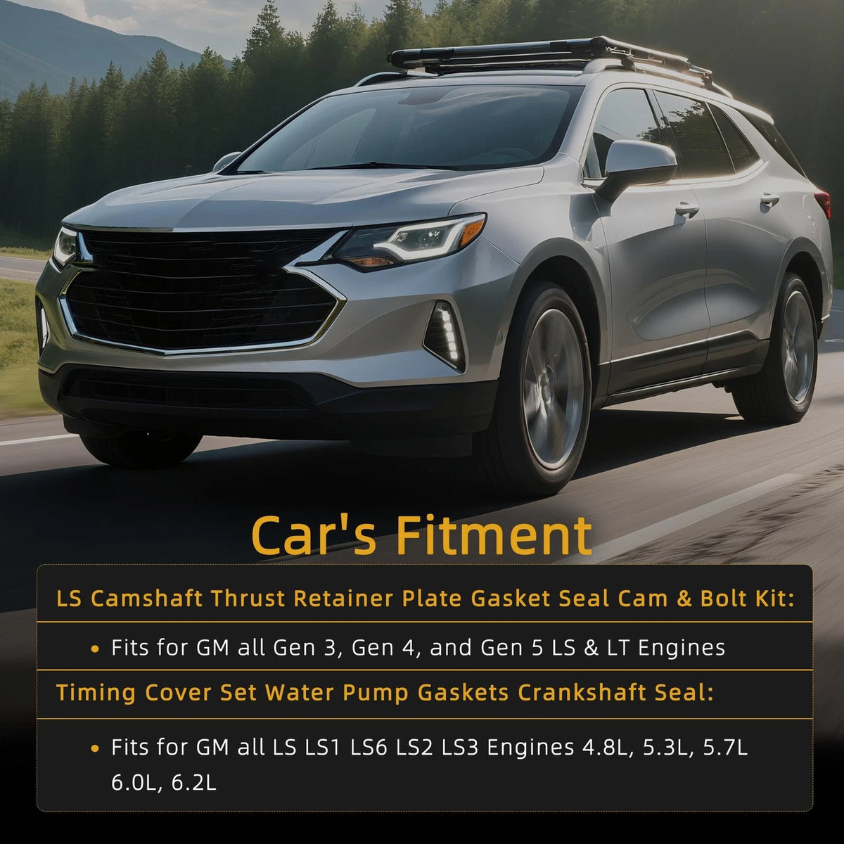 Timing Cover Gasket Set for LS Camshaft