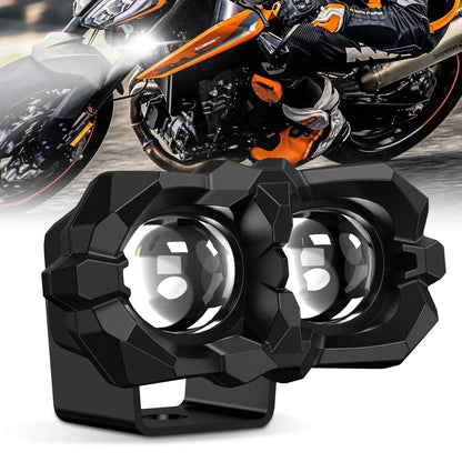 Universal LED Spotlight Fog Light for Motorcycle ATV (High Low Beam)