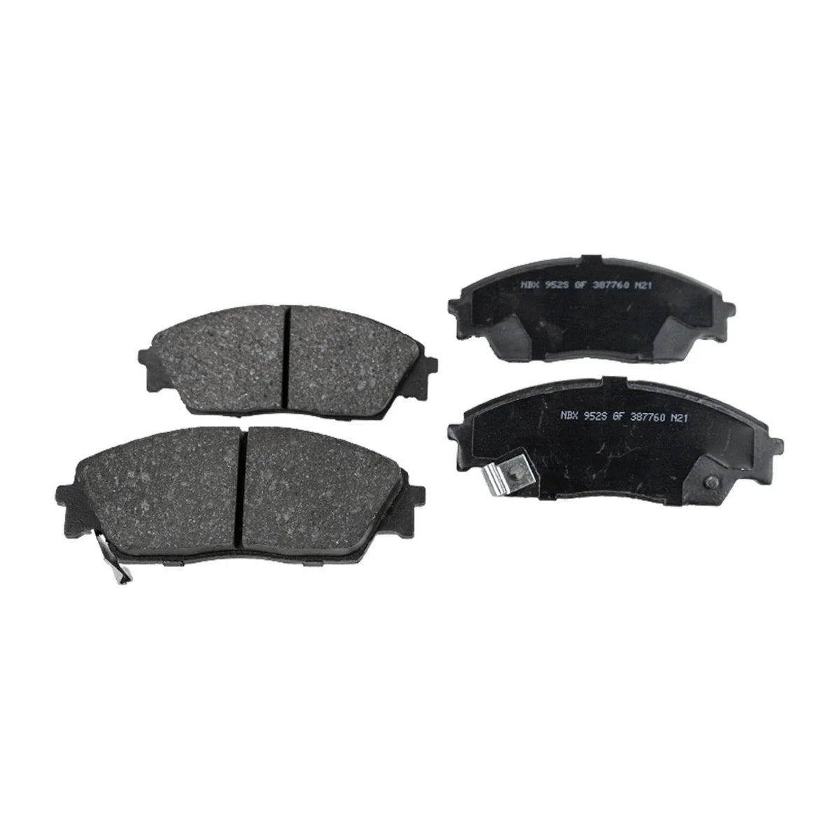 Set of 4 NAO Brake Pads for Honda CRX (1990–1991)