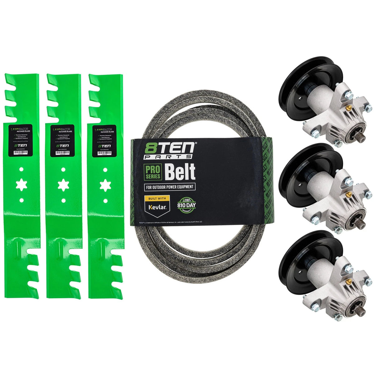 Deck Kit Blade Spindle Belt for Cub Cadet RZTL54 RZTS54 (54 Inch) 742-0677A 942-0677