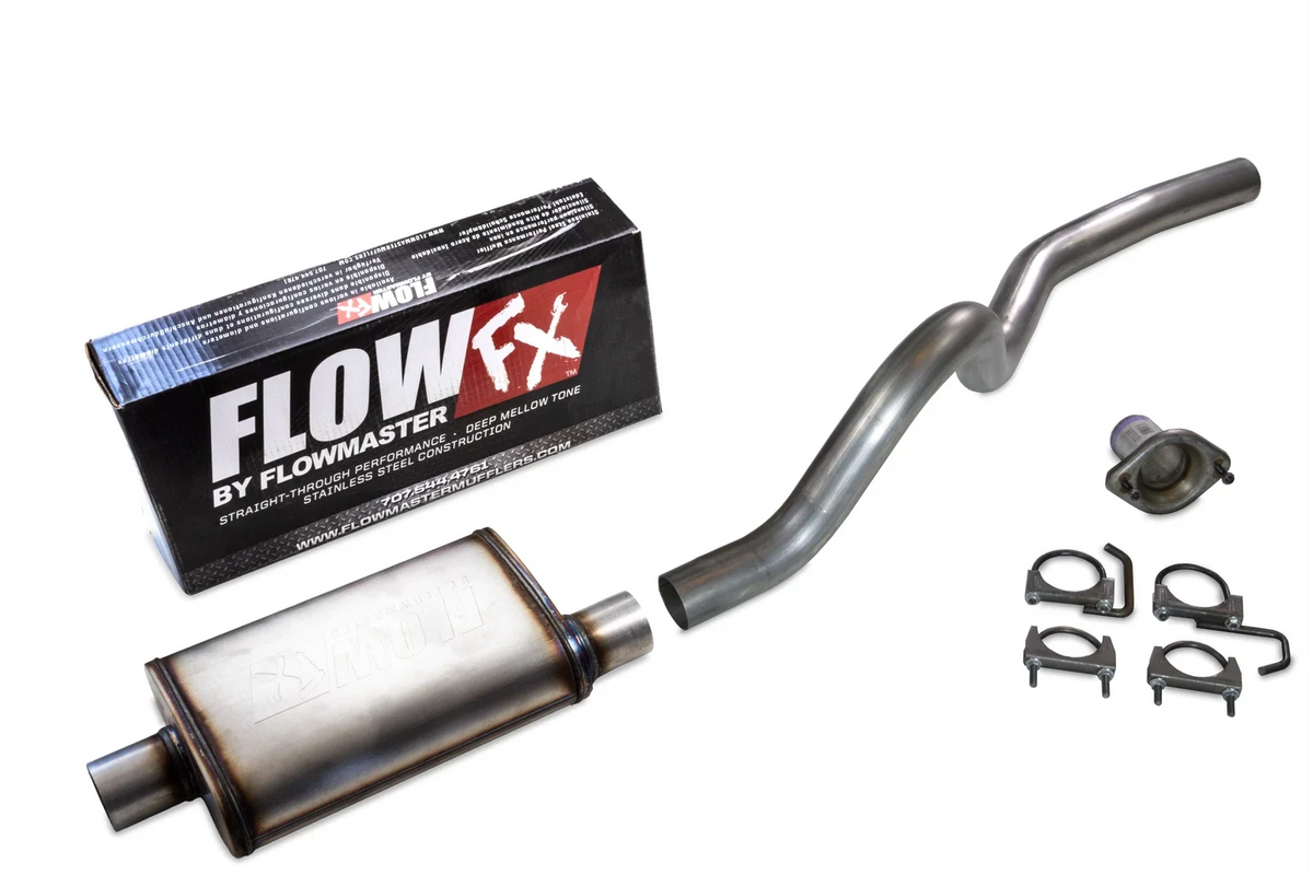 2.5" Aluminized Exhaust Kit for Jeep Wrangler TJ (2001–2006) Flowmaster FlowFX