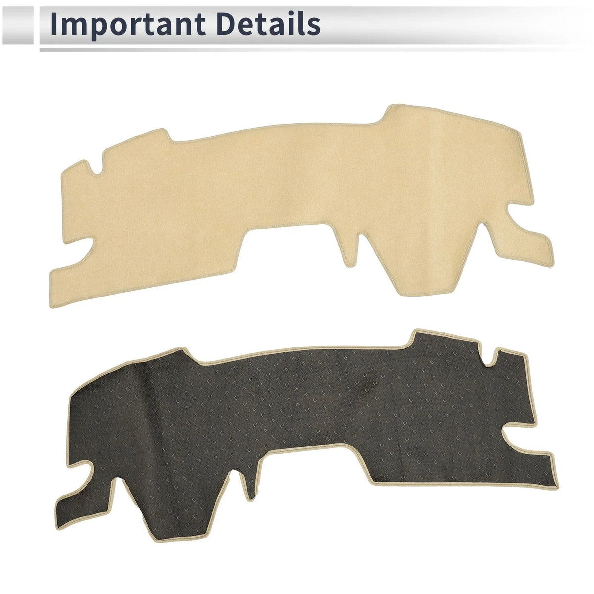 Dashboard Cover Mat for Toyota Yaris Cross (2021–2023) Sun Protector Beige
