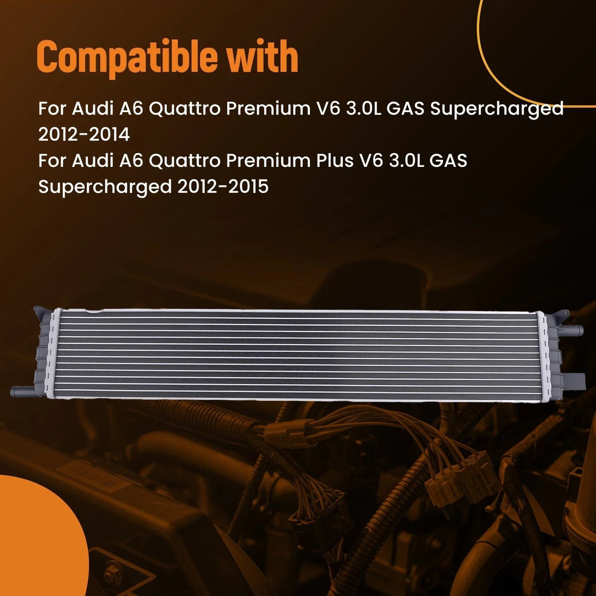 Coolant Radiator Assembly for Audi A6 Quattro 3.0L (2012–2014) 480084N