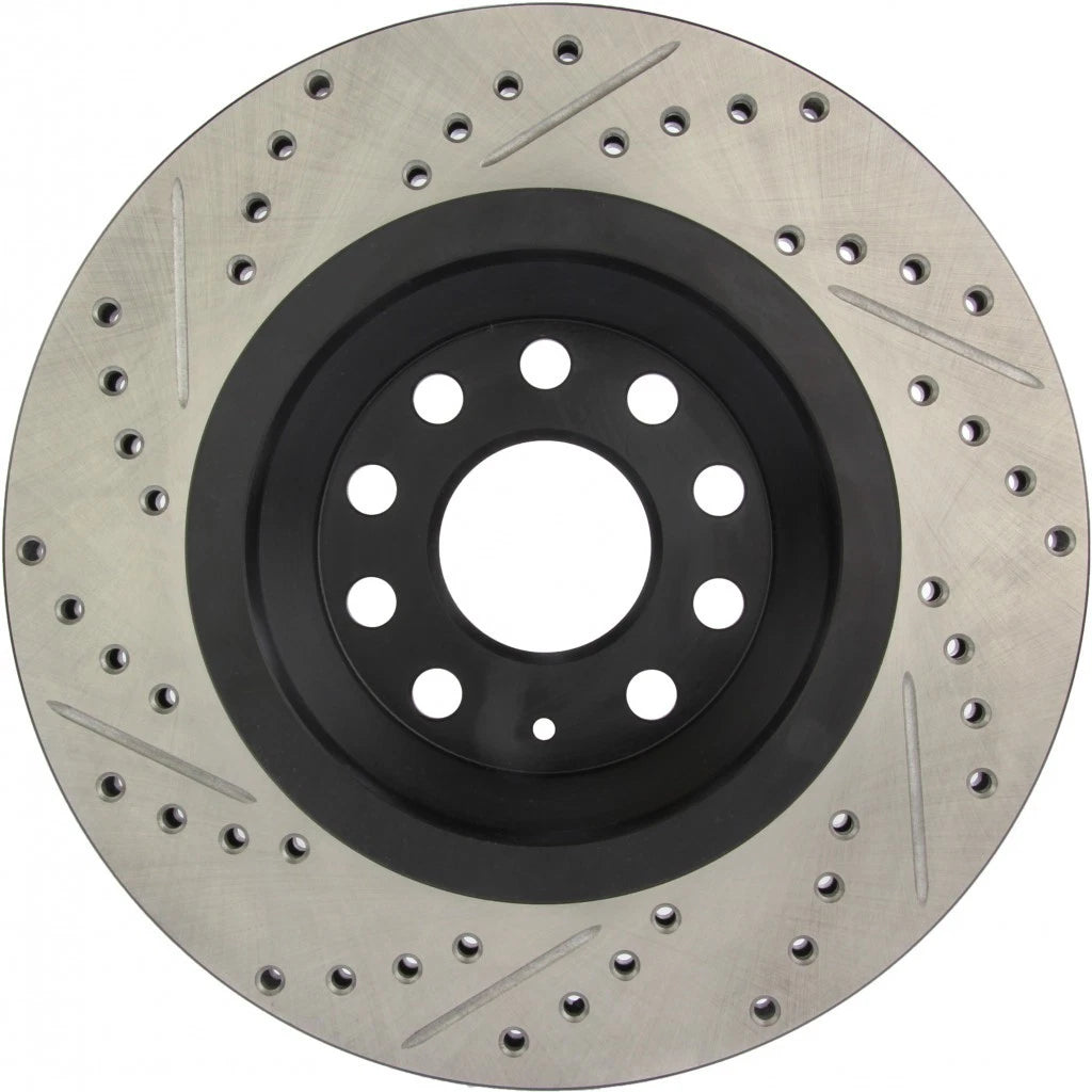 StopTech Slotted and Drilled Brake Rotor for Volkswagen GTI (2015–2020) TLX-sto127.33113L-CL360A71