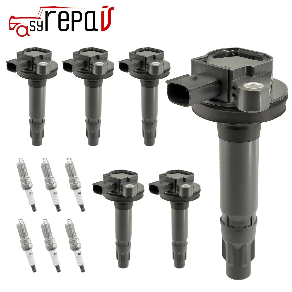 6X Ignition Coils + 6X Iridium Spark Plugs for Mazda CX-9 (2007–2015)