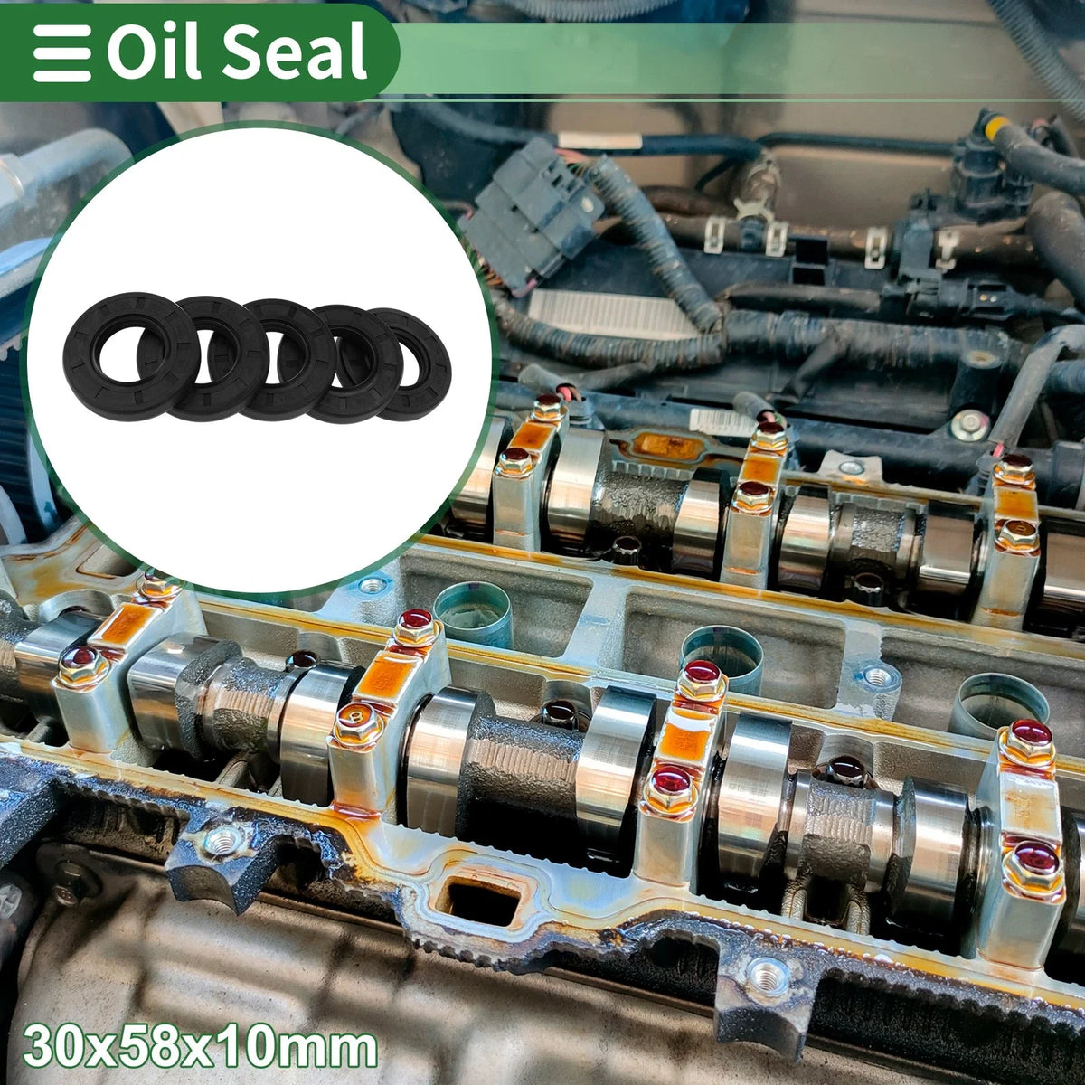 Oil Seal for Rotary Shaft (30x58x10mm)