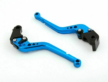 Long Brake Clutch Levers for Suzuki Hayabusa GSXR1300 (2008–2014) Blue T9