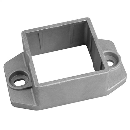 Set of 10 Aluminum Square Post Flange Base for 2"x2" Tube, Rail 2 Inch