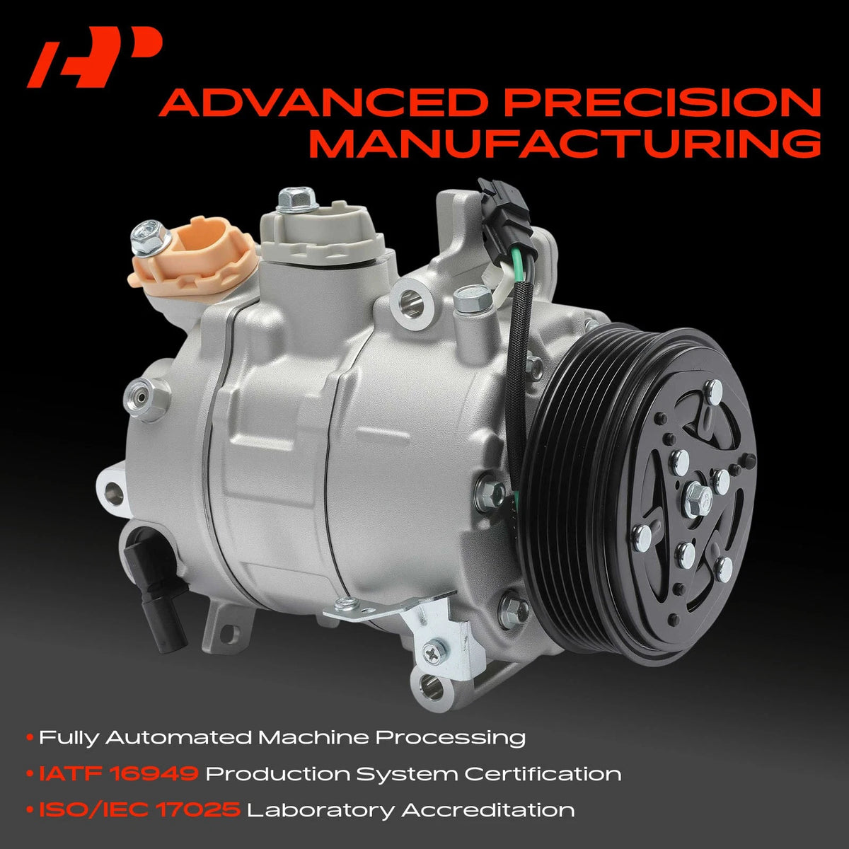 A/C Compressor with Clutch for Ford F-150 (2021–2025) ML3Z19703D, ML3Z19703L, 178355