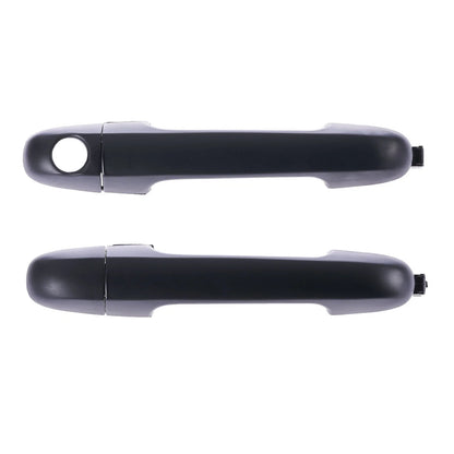 Set of 2 Front Left/Right Exterior Door Handles Black for Hyundai i30 (2007–2012)