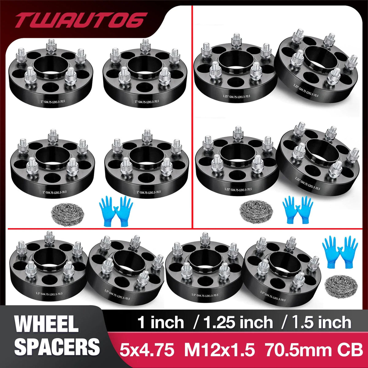 1.25"/1.5" Hubcentric Wheel Spacers for Chevy Corvette S10 Blazer Camaro (1997–2004)