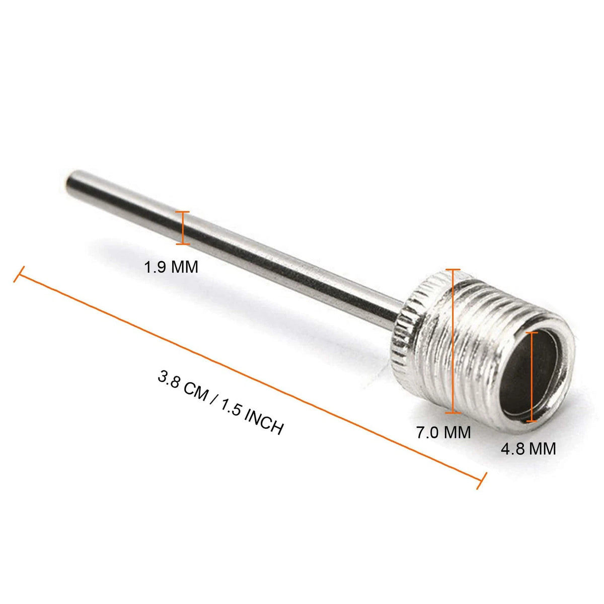 3X Ball Pump Inflation Needles for Mobi Lock - Stainless Steel
