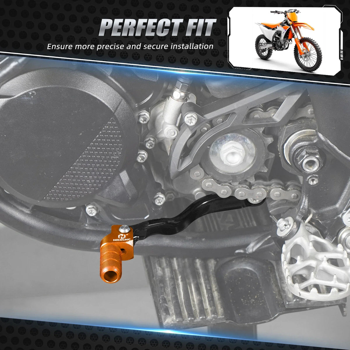 Forged Brake Pedal Gear Shift Lever for KTM 250 300 SX XC (2023–2024)