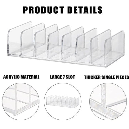 2X Acrylic Money Organizer Cash Trays with 7 Section Dividers