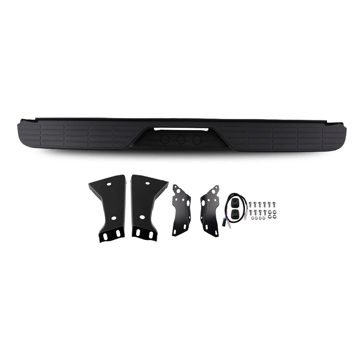Rear Bumper Assembly for GMC K1500 C1500 (1988–1999) GM1101110 Steel Black