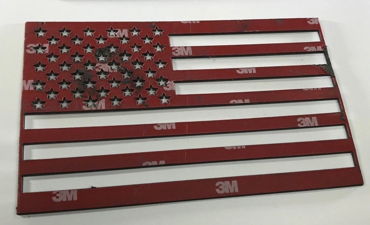 Stainless Steel American Flag Emblems Decal Stickers Set for Cars Trucks (2000–2020)