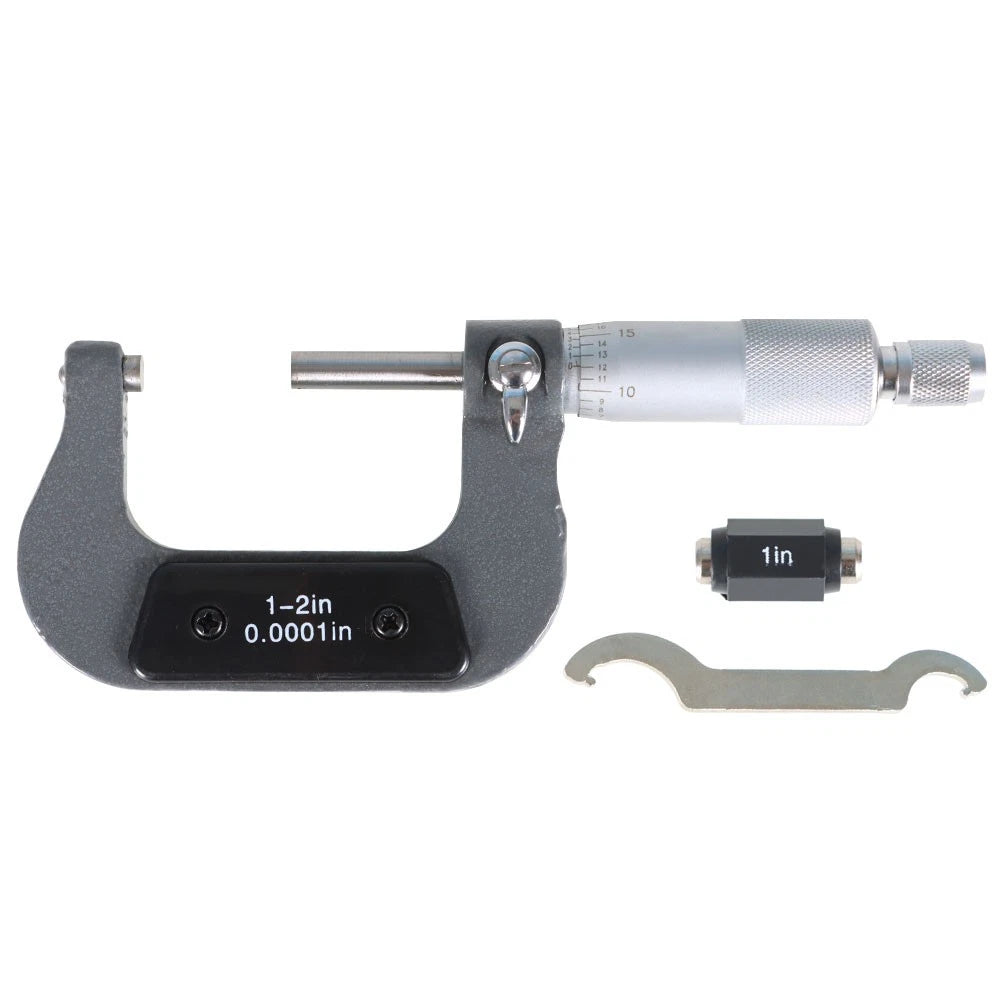 1-2 Inch Micrometer for Precision Measurement (0.0001 Inch Accuracy)