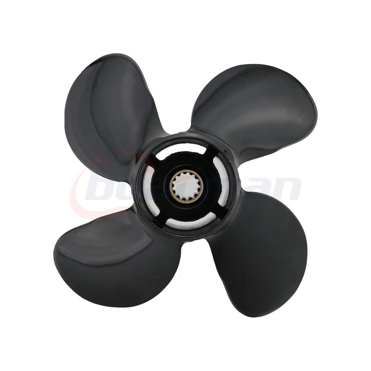 Boat Propeller 10.1x15 for Honda Yamaha Outboard Motor (4 Blades, 13 Tooth)