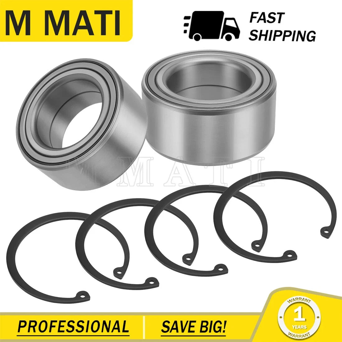 Front/Rear Wheel Bearings for Polaris Scrambler 850, XP 1000 (2013–2022)