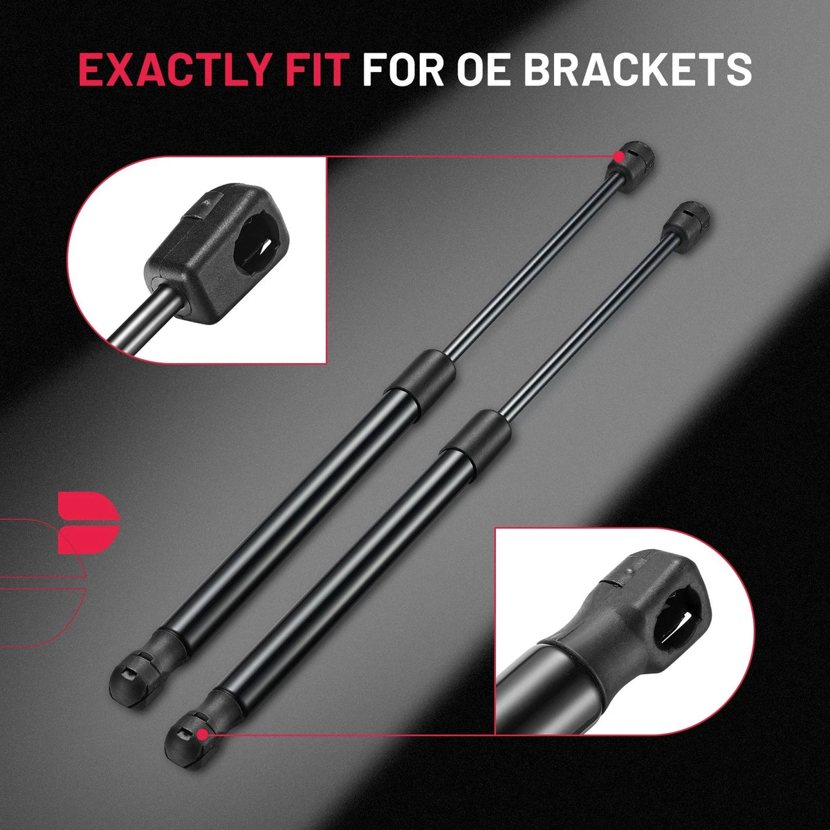 2pcs 17" 356N Gas Strut Support for Truck Bed Cover (2013–2018)