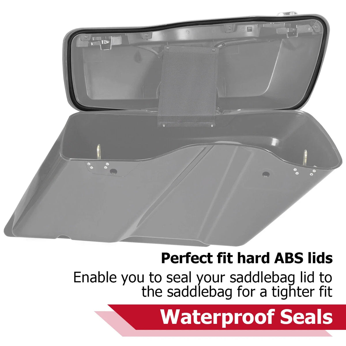 5" Stretched Extended Saddle Bags for Harley Davidson Touring Road Glide (1993–2013)