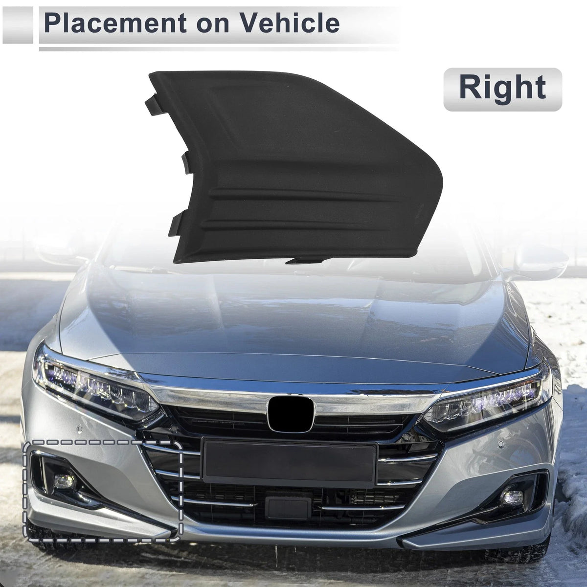 1 Pc Fog Light Grill for Ford Fusion (2019–2020) No.KS7Z17B814AA