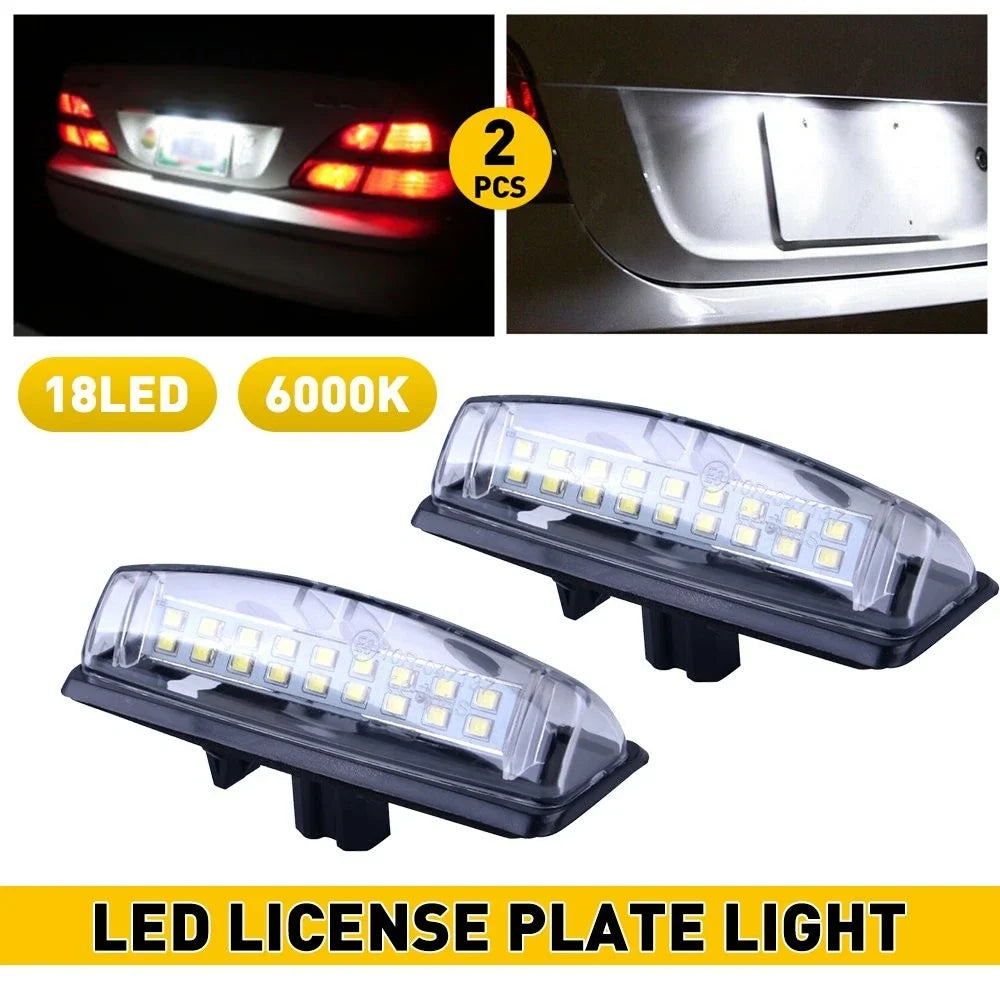 Rear LED License Plate Light for Camry (2002–2011), Sienna (2004–2010), Prius (2001–2013), Echo (2003–2005)