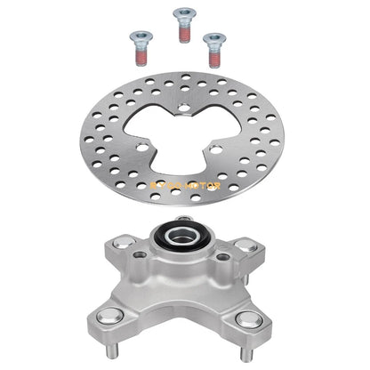 Front Wheel Hub & Brake Disc Rotor Set for Honda TRX250X TRX400X (2009, 2011–2014)