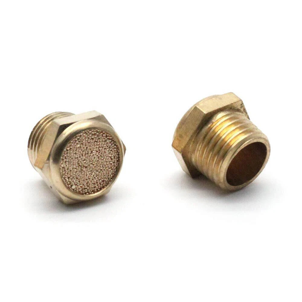 20Pcs 1/8" NPT Brass Breather Vent Muffler Filter for Pneumatic Systems