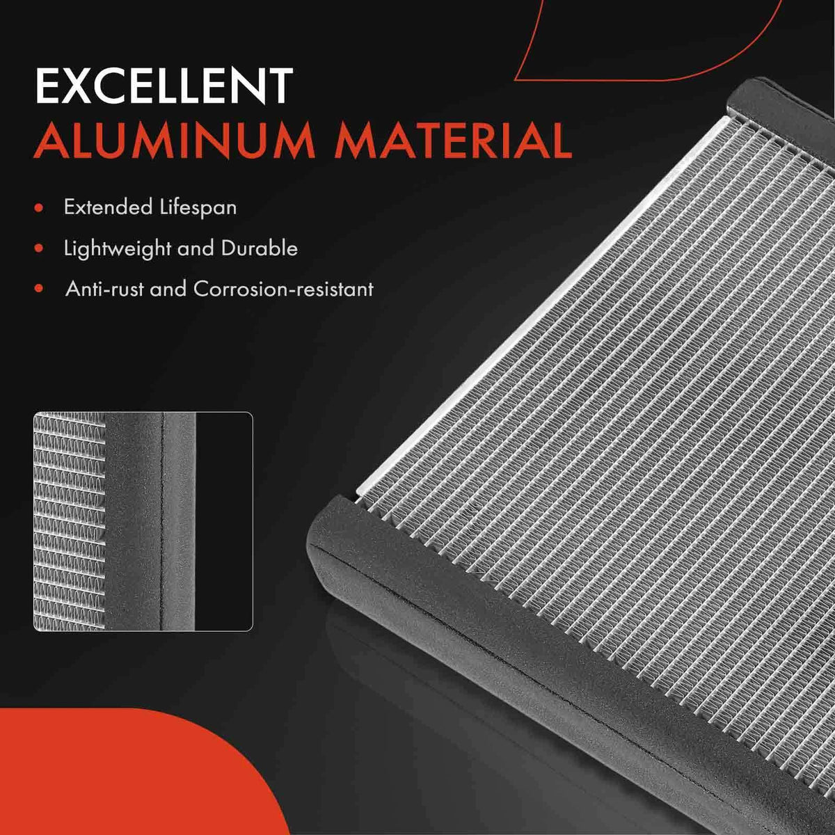 A/C Evaporator Core for Chevrolet Malibu (2016–2022) Buick LaCrosse (2017–2019) 1563827, 23506198, EV940135PFC
