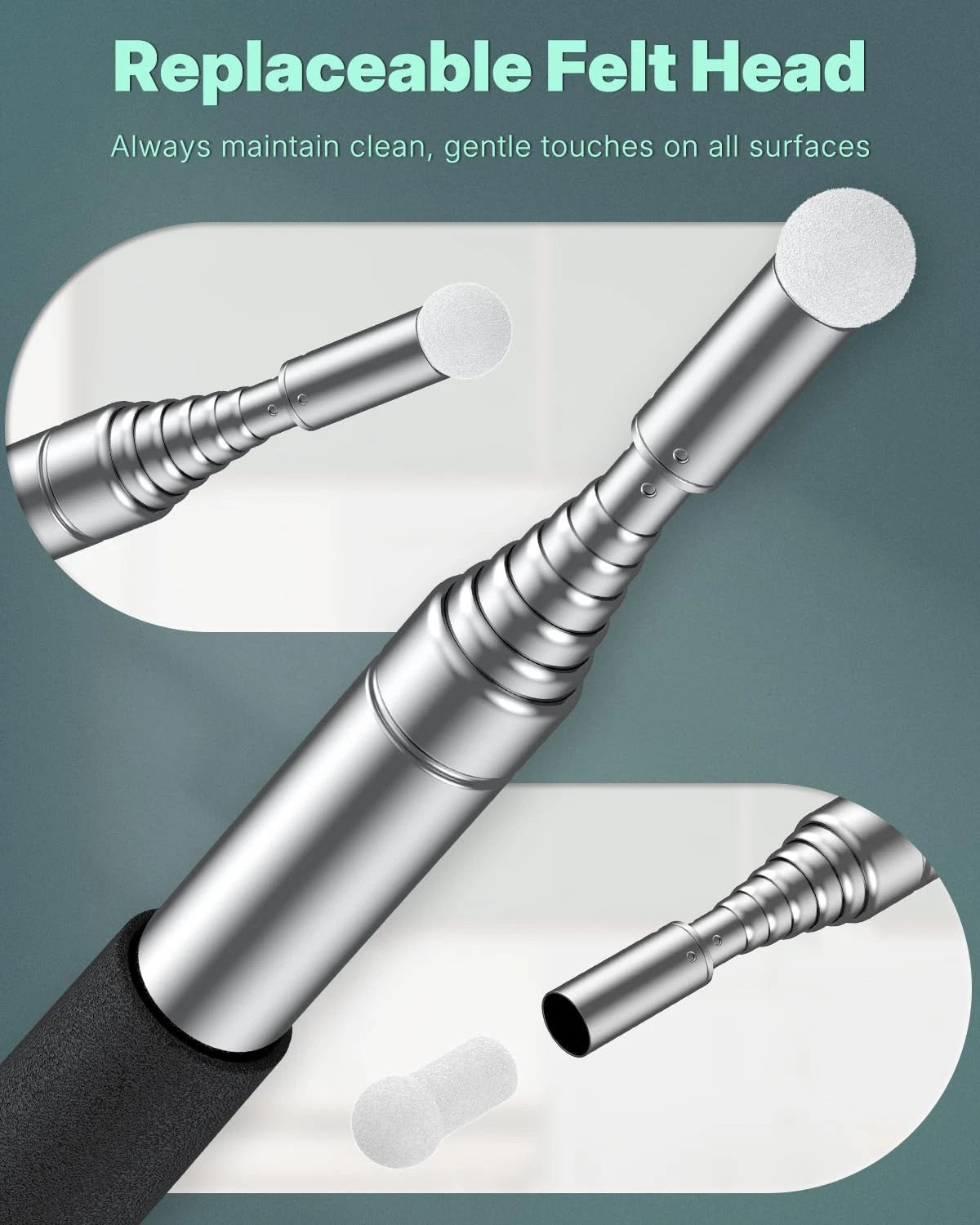 2X Retractable Teacher Pointer Stick for Uniclife (up to 39.3")