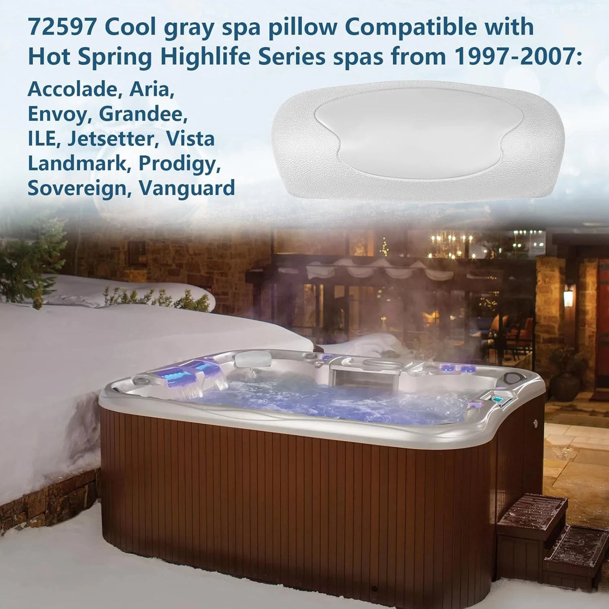 2X Hot Tub Pillow for Hot Spring (1997–2007)