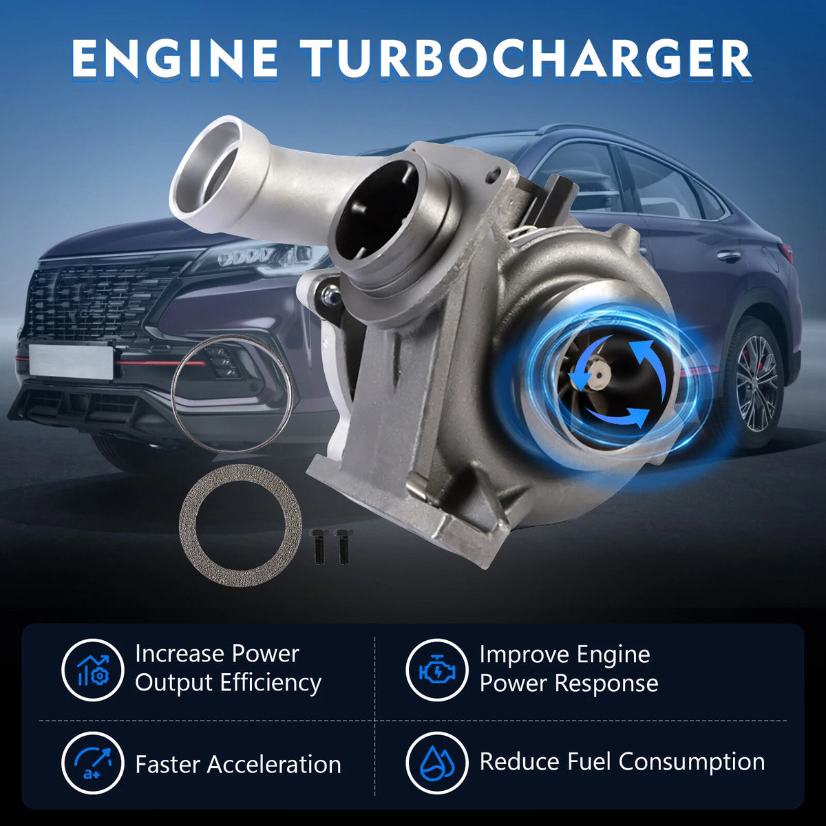 Billet Turbocharger for Ford F-250 (2008–2010) 8C3Z-6K682-BARM, TBC665