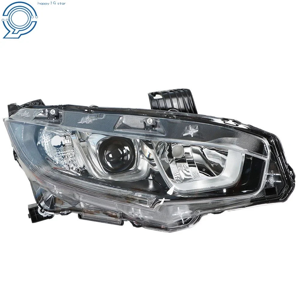 Set of 2 Chrome Headlights for Honda Civic (2016–2020)