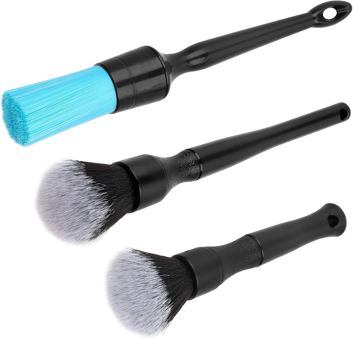 3 Pack Detailing Brush Set for Automotive Cleaning (No Specific Years)