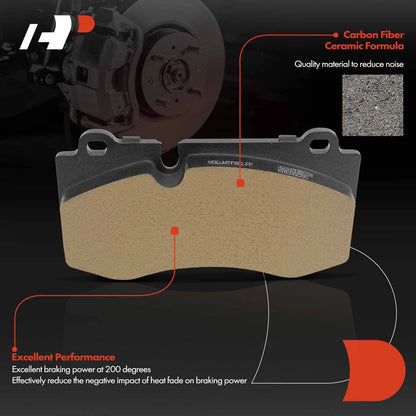 Set of 4 Front Ceramic Brake Pads for Mercedes-Benz S350 S400 (2010–2013)