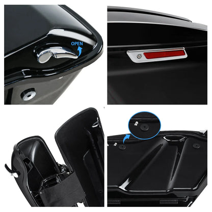 5" Stretched Hard Saddlebags for Harley Softail Fatboy Deluxe (1984–2017)