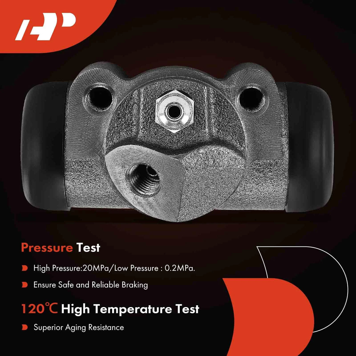 A-Premium Rear Left Brake Wheel Cylinder for Ford Mustang (1964–1973) 419093C91, C1UU2262A, C1VZ2262A, C6TZ2262D