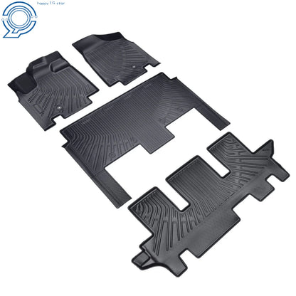 Set of 4 All Weather Floor Mats for Dodge Grand Caravan (2008–2020) TPE Rubber