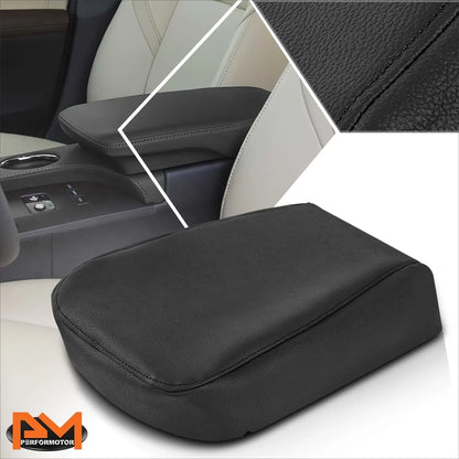 Vinyl Leather Front Center Console Lid Arm Rest Cover for Toyota Avalon (2013–2018)