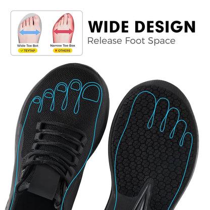 Wide Non Slip Waterproof Work Shoes for Men Women (Kitchen Chef)