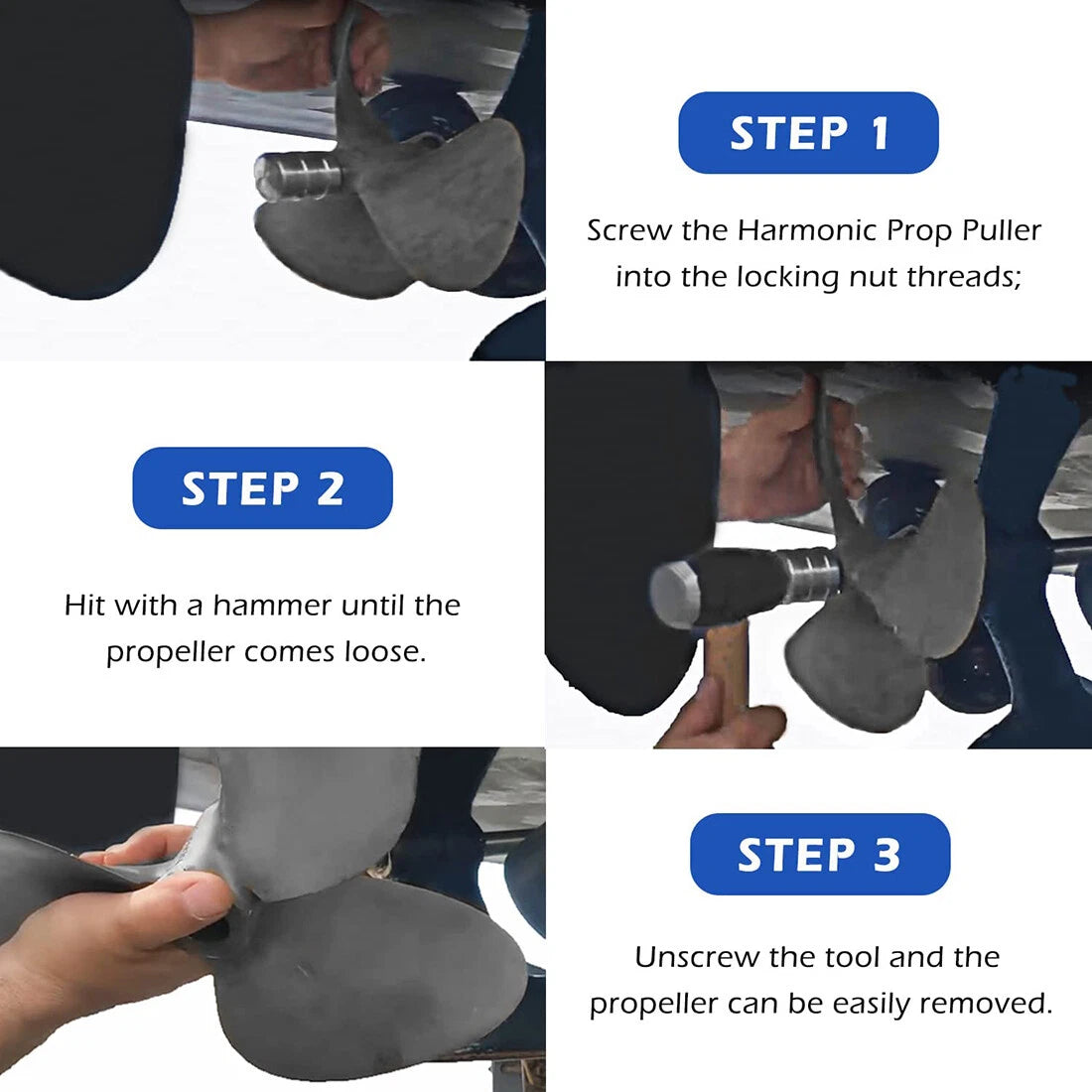 Propeller Shaft Puller Tool for Inboard Boats (1" & 1 1/8")