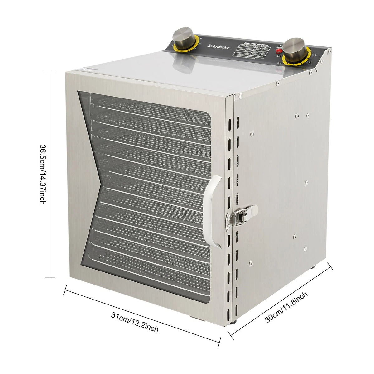 12-Tray Food Dehydrator Machine for Electric Food Fruit Dryer (800W)